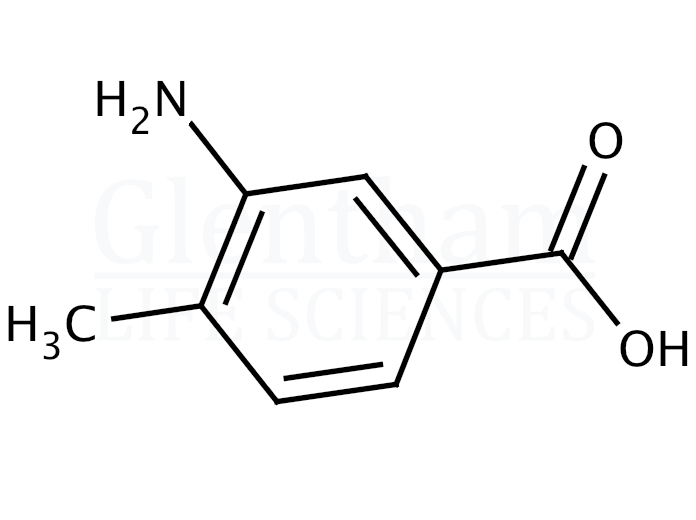 Structure for 3-Amino-4-methylbenzoic acid 