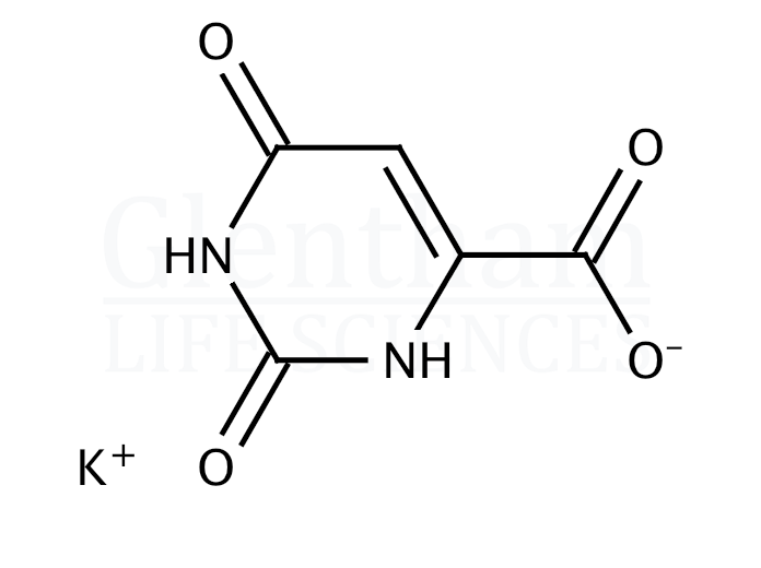 Structure for  Orotic acid potassium salt  (24598-73-0)