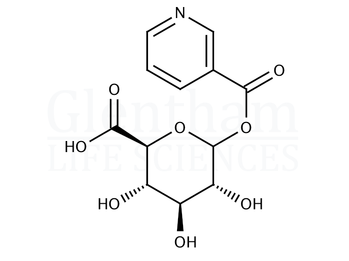Nicotinic acid acyl-b-D-glucuronide Structure