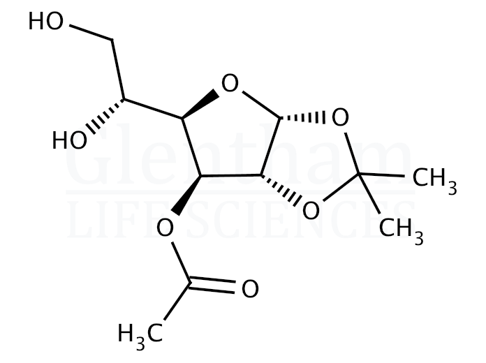 Strcuture for 3-O-Acetyl-1,2-O-isopropylidene-a-D-glucofuranose