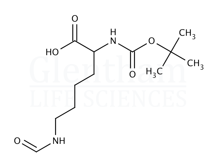 Structure for Boc-Lys(For)-OH