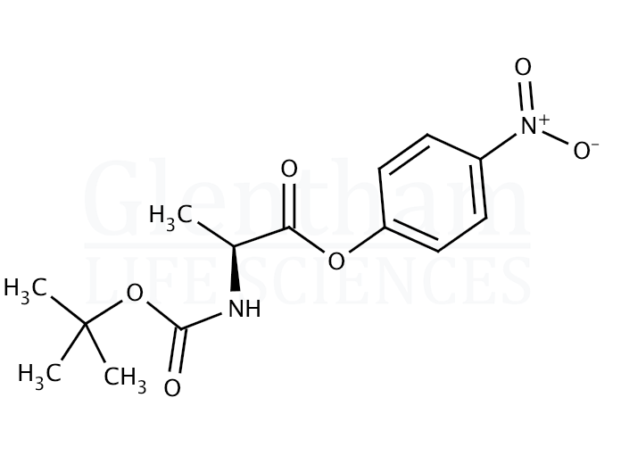 Structure for Boc-Ala-ONp    (2483-49-0)