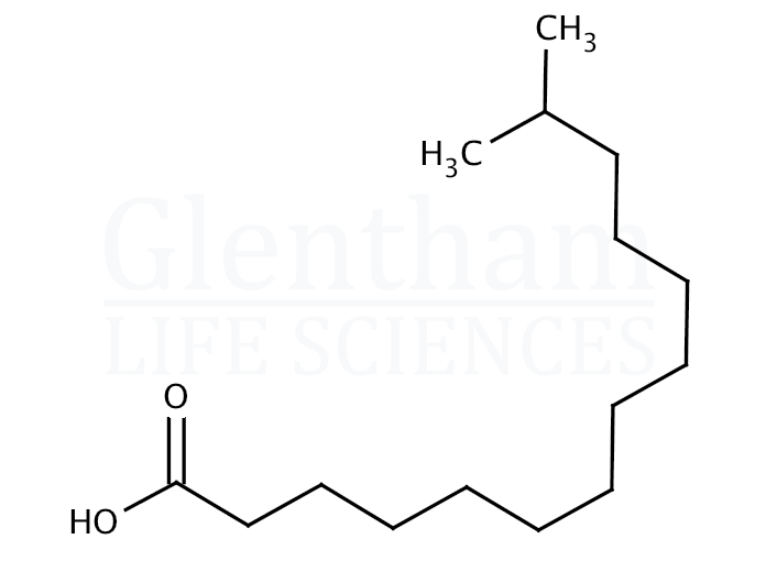 Structure for 13-Methylmyristic acid