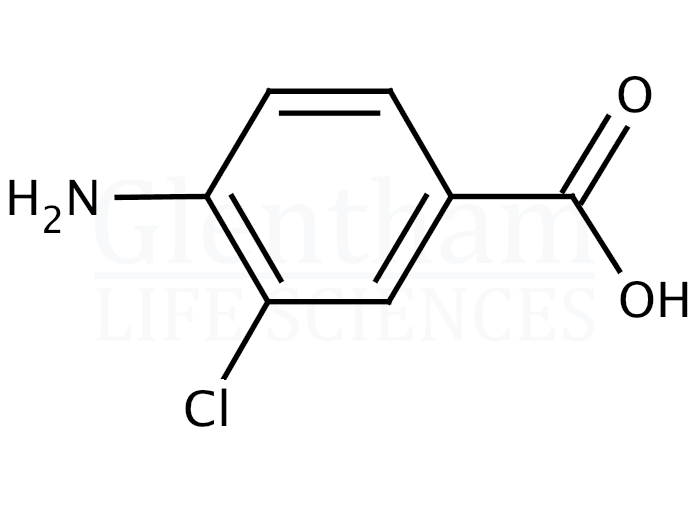 Structure for 4-Amino-3-chlorobenzoic acid 