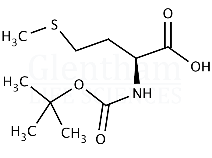 Structure for Boc-Met-OH   (2488-15-5)