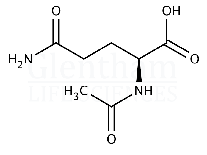 Nα-Acetyl-L-glutamine Structure