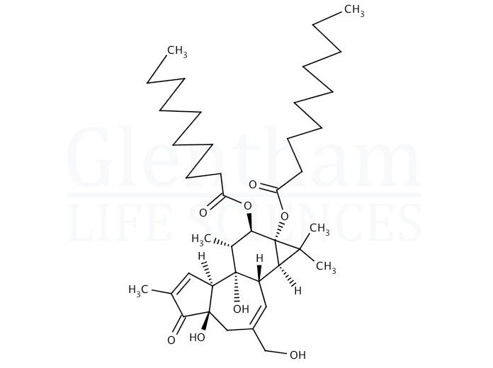 Structure for  Phorbol 12,13-didecanoate   (24928-17-4)