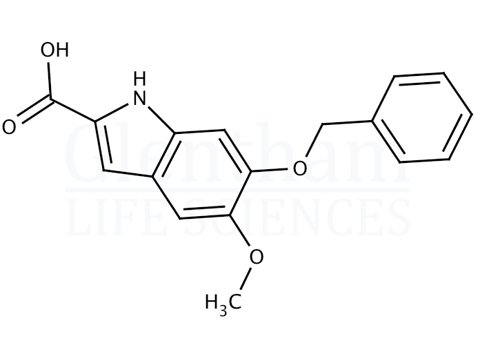 6-Benzyloxy-5-methoxyindole-2-carboxylic acid Structure