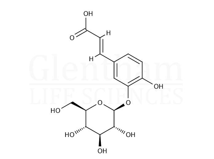 Structure for Caffeic acid 3-b-D-glucoside