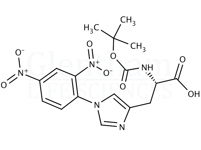 Structure for Boc-His(Dnp)-OH    (25024-53-7)