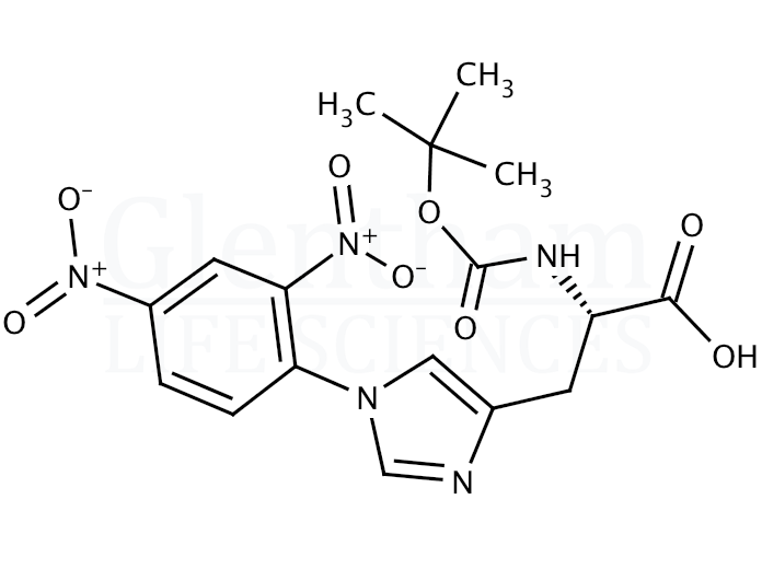 Structure for  Boc-His(Dnp)-OH     (25024-53-7)
