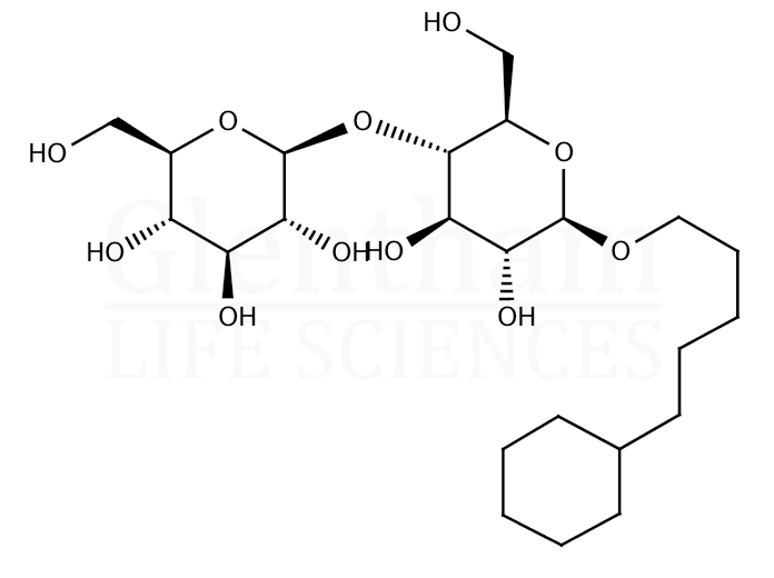 Structure for 5-Cyclohexylpentyl β-D-maltoside