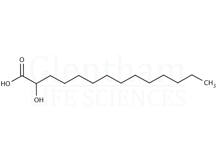 Structure for 2-Hydroxytetradecanoic acid