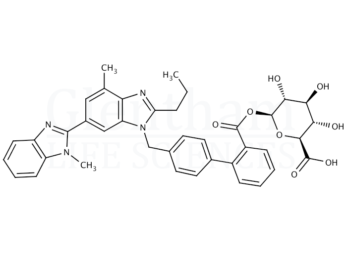 Telmisartan acyl-b-D-glucuronide Structure