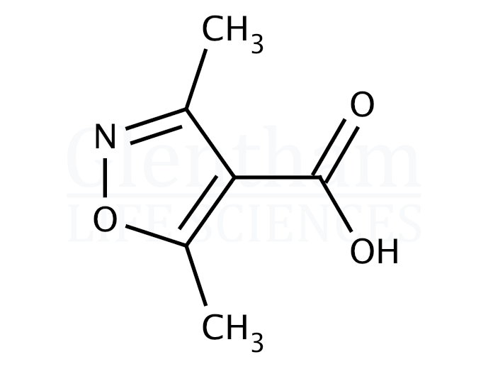 3,5-Dimethylisoxazole-4-carboxylic acid Structure