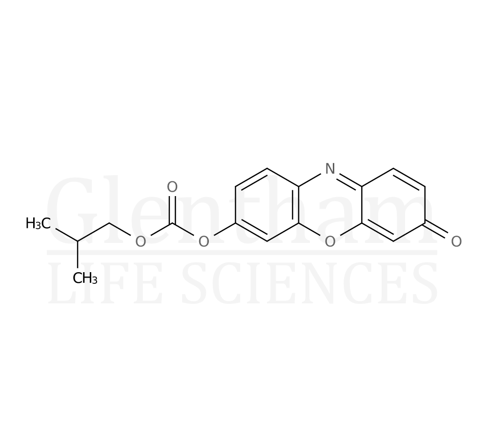 Structure for  Resorufin-isobutyrate  (251292-24-7)
