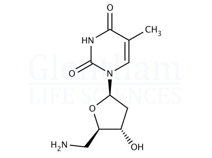 Structure for 5''-Amino-5''-deoxythymidine