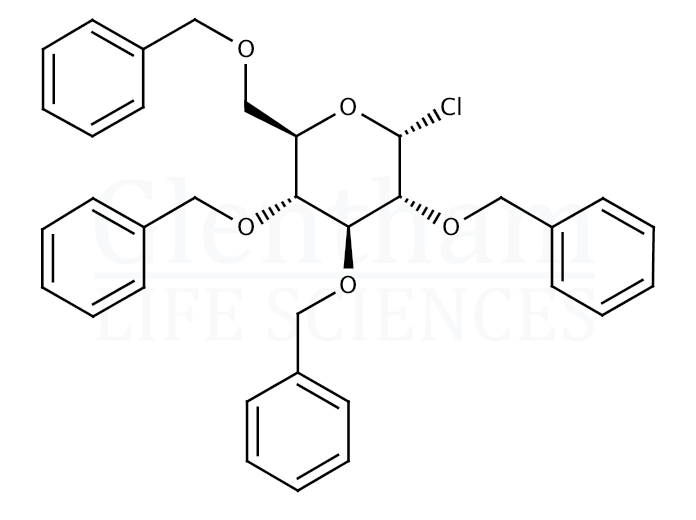 Chloro 2,3,4,6-Tetra-O-benzyl-α-D-glucopyranoside Structure