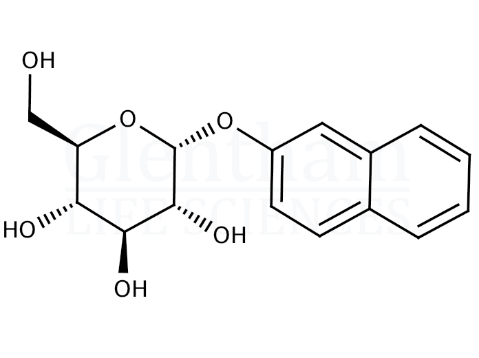 Structure for β-Naphthyl α-D-Glucopyranoside (25320-79-0)
