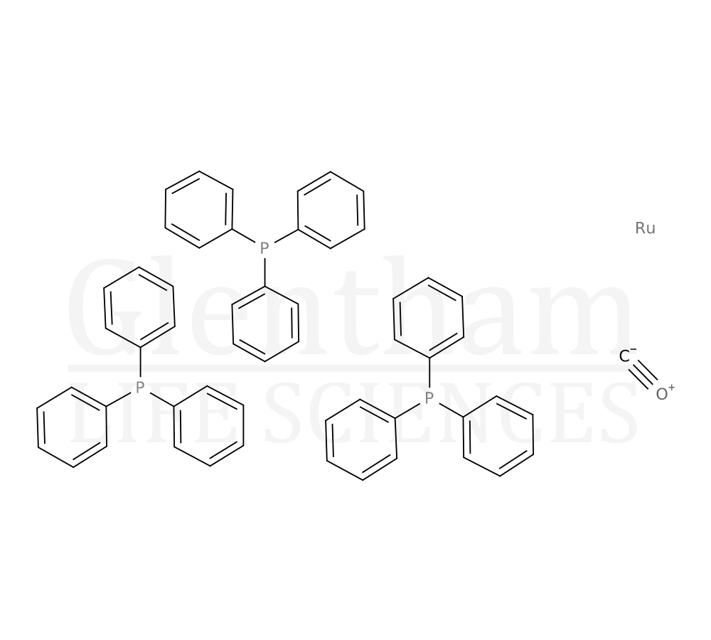 Structure for Carbonyl dihydrido tris (triphenylphosphine) ruthenium(II); 99.95% (metals basis)