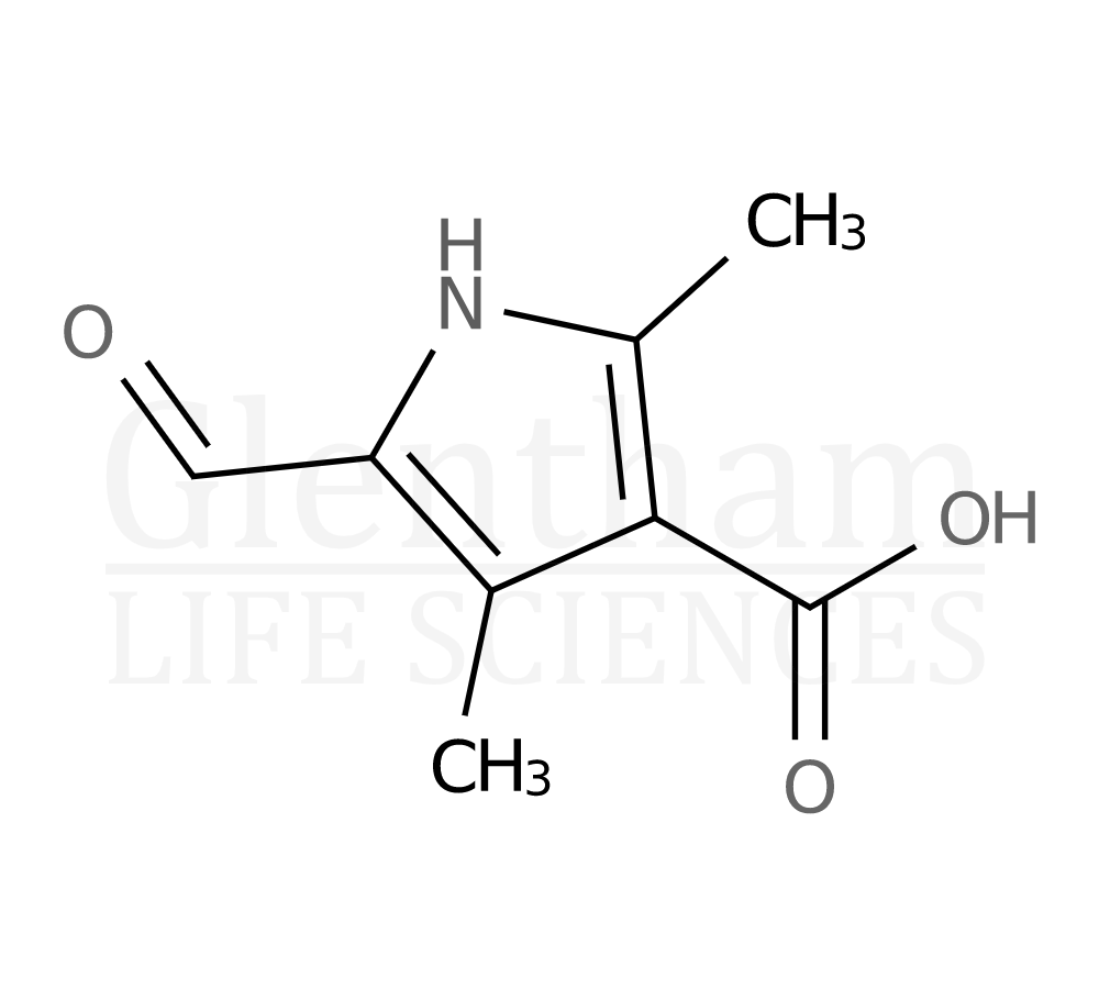 5-Formyl-2,4-dimethyl-1H-pyrrole-3-carboxylic acid Structure