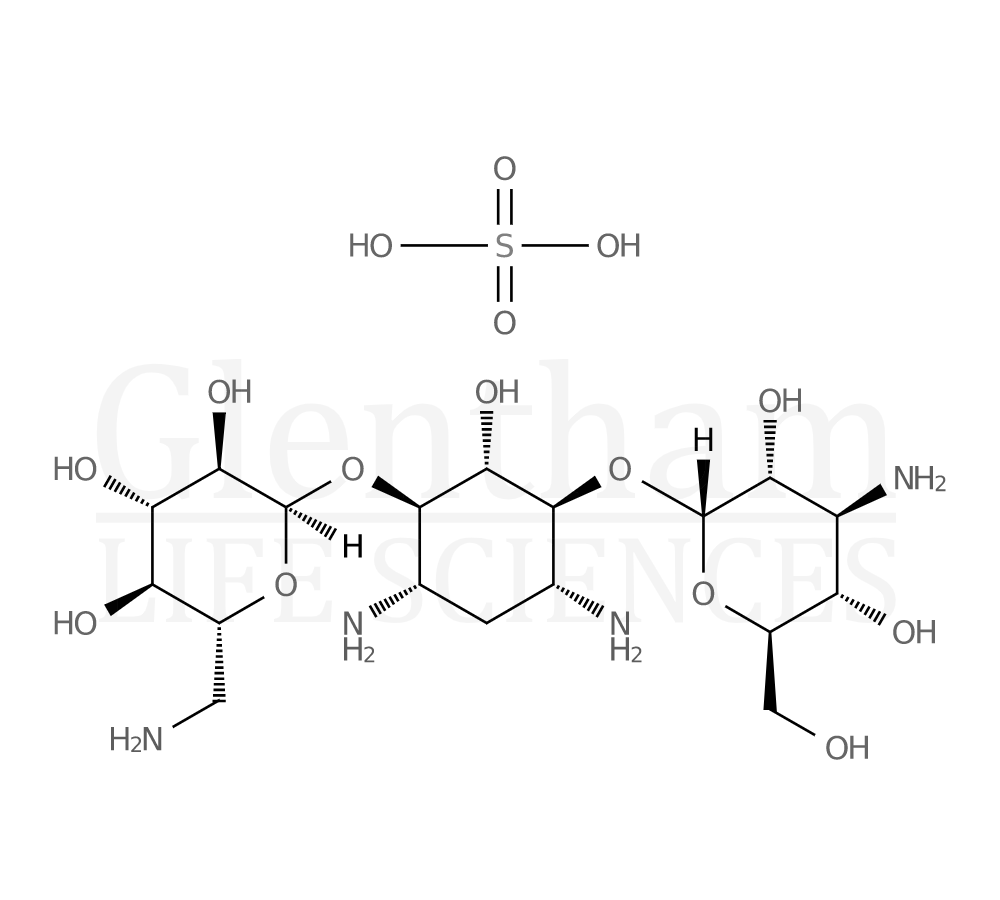 Kanamycin monosulfate salt Structure