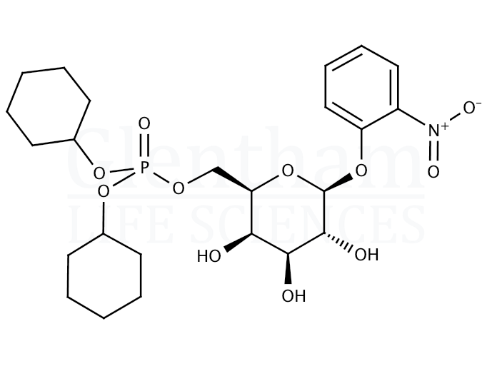 Structure for o-Nitrophenyl b-D-Galactopyranoside-6-phosphate cyclohexylammonium salt