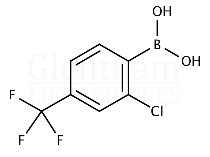 2-Chloro-4-trifluoromethylphenylboronic acid Structure