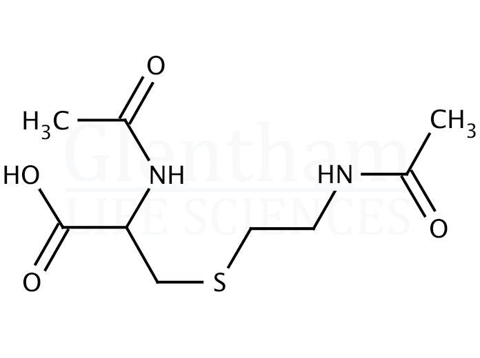 Structure for N-Acetyl-S-(2-acetylaminoethyl)-L-cysteine