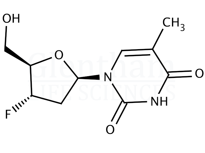 3''-Deoxy-3''-fluorothymidine Structure