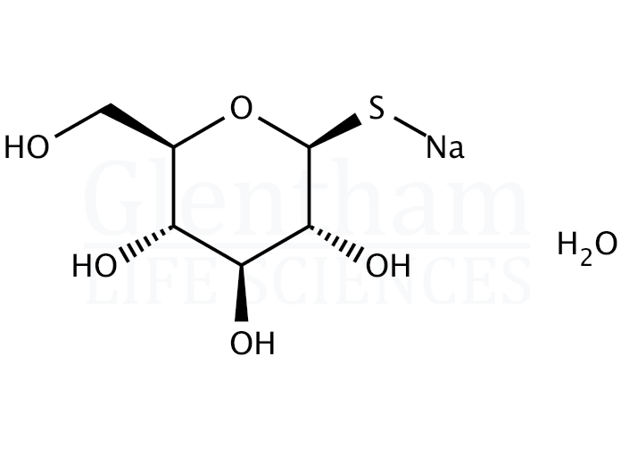 b-D-Thioglucose sodium salt hydrate Structure
