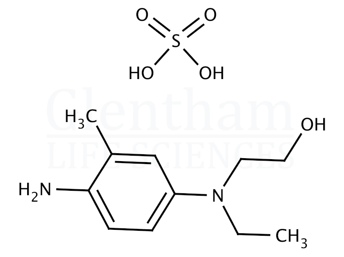 Structure for 4-(N-Ethyl-N-2-hydroxyethyl)-2-methylphenylenediamine sulfate (CD4)