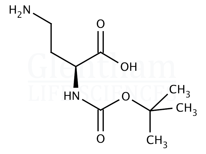 Structure for Boc-Dab-OH  (25691-37-6)