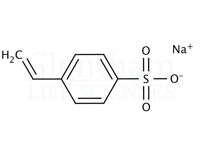 Poly(sodium-p-styrenesulfonate); 20% in water, MW 75,000 Structure