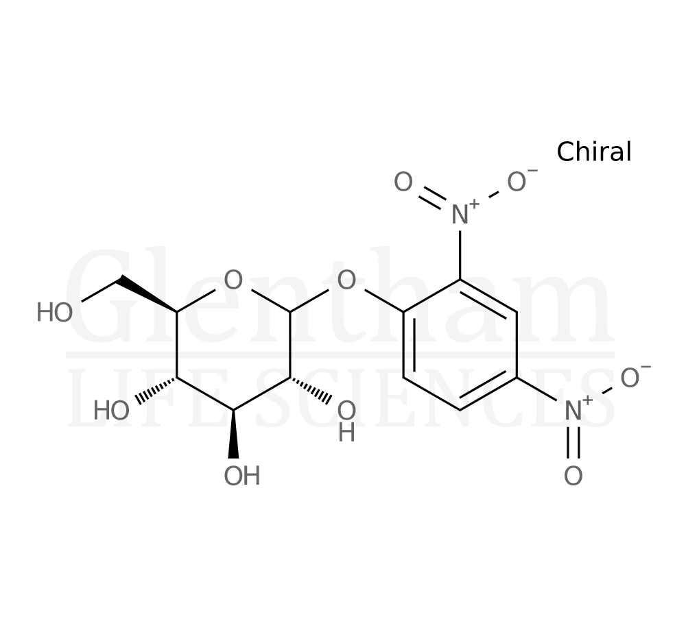 2,4-Dinitrophenyl β-D-glucopyranoside Structure
