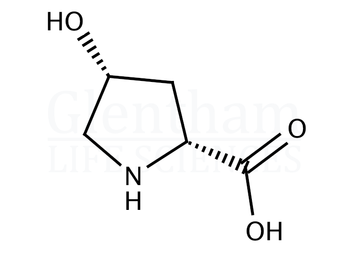 cis-4-Hydroxy-D-prolin Structure