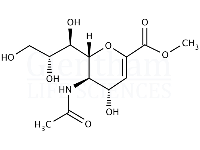 N-Acetyl-2,3-dehydro-2-deoxyneuraminic acid methyl ester Structure