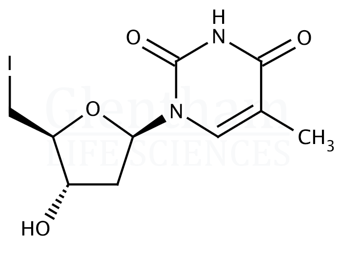 5''-Deoxy-5''-iodothymidine Structure