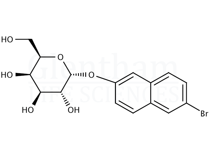 6-Bromo-2-naphthyl-α-D-galactopyranoside Structure