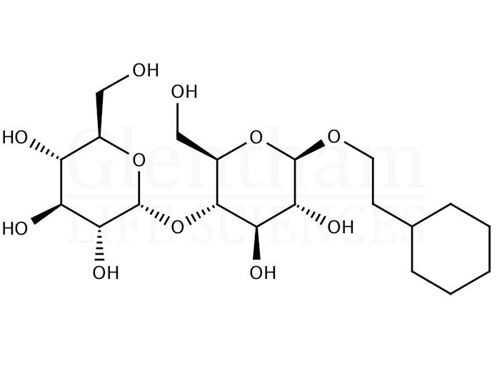 Structure for 2-Cyclohexylethyl-4-O-(a-D-glucopyranosyl)-b-D-glucopyranoside