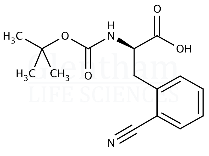 Structure for Boc-D-Phe(2-CN)-OH    (261380-28-3)