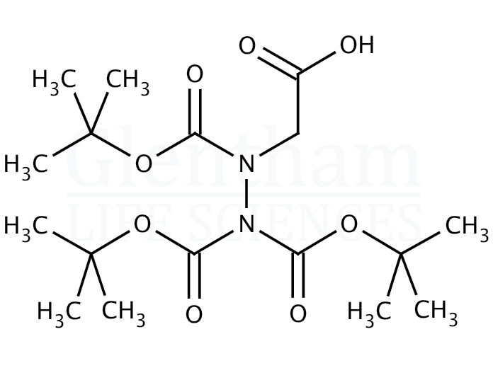 Tri-Boc-hydrazinoacetic acid    Structure