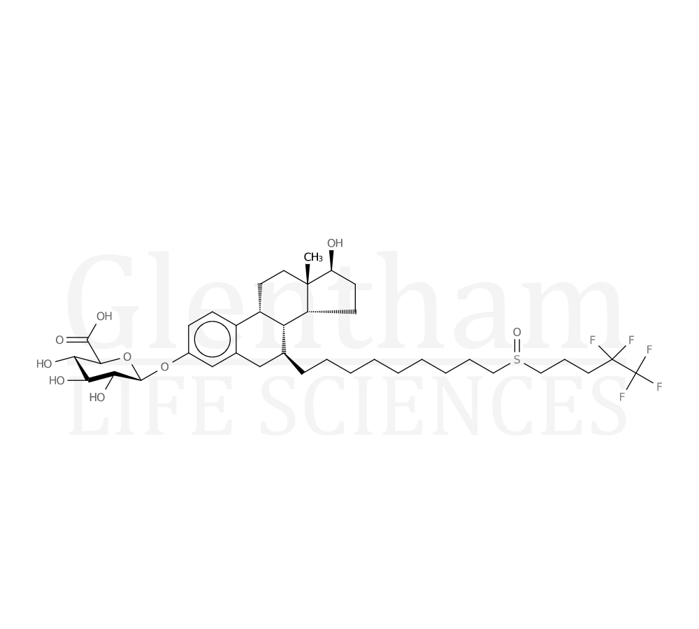 Structure for  Fulvestrant 3-b-D-glucuronide  (261506-27-8)