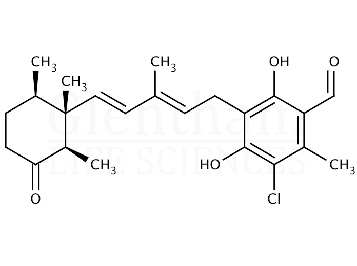 Structure for Ascochlorin (26166-39-2)