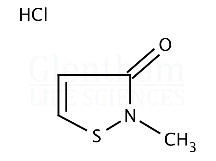 Structure for 2-Methyl-4-isothiazolin-3-one hydrochloride, aqueous solution (26172-54-3)
