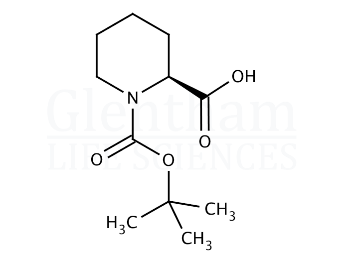 Structure for  Boc-Pip-OH   (26250-84-0)