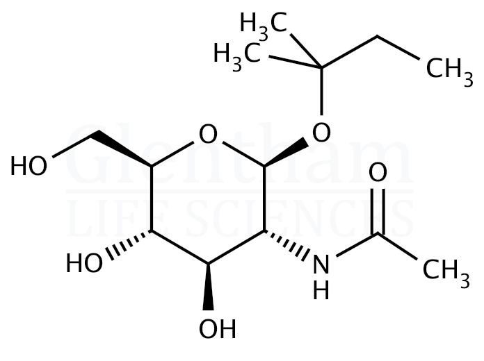 Structure for tert-Amyl 2-acetamido-2-deoxy-b-D-glucopyranoside