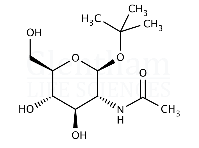 Structure for tert-Butyl 2-acetamido-2-deoxy-b-D-glucopyranoside