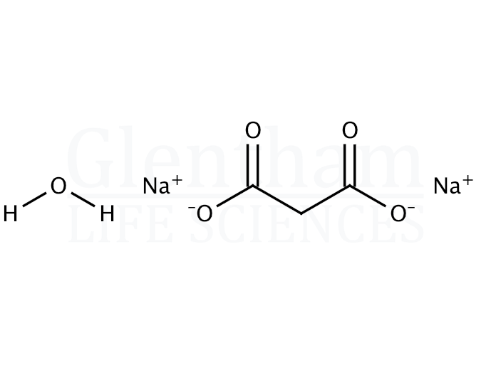 Sodium malonate dibasic monohydrate Structure