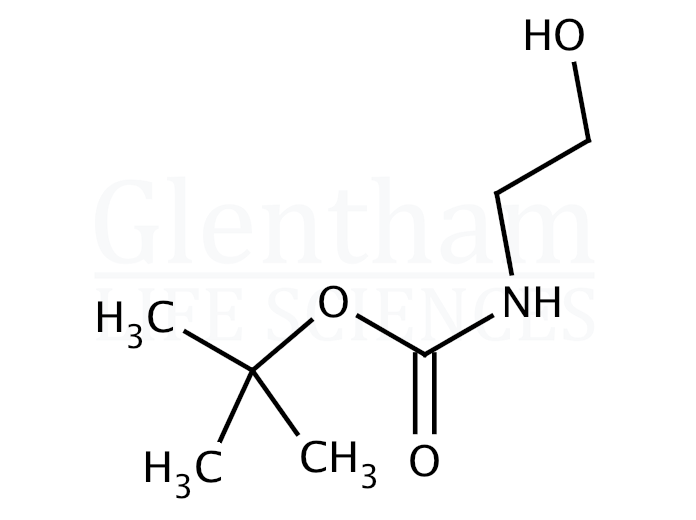 Structure for tert-Butyl N-(2-hydroxyethyl)carbamate (26690-80-2)
